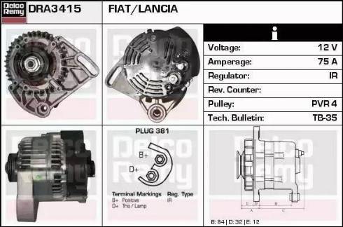 Remy DRA3415 - Alternateur cwaw.fr