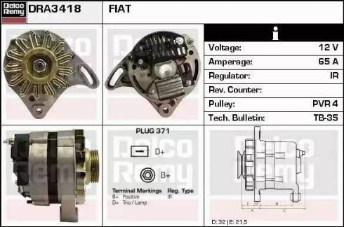 Remy DRA3418 - Alternateur cwaw.fr