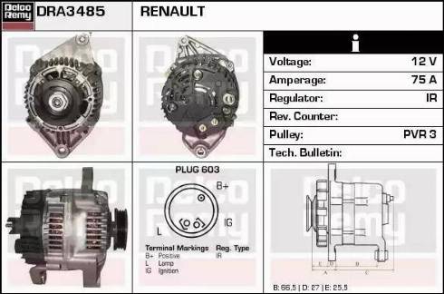 Remy DRA3485 - Alternateur cwaw.fr