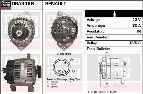 Remy DRA3486 - Alternateur cwaw.fr