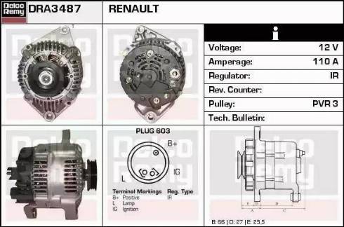 Remy DRA3487 - Alternateur cwaw.fr