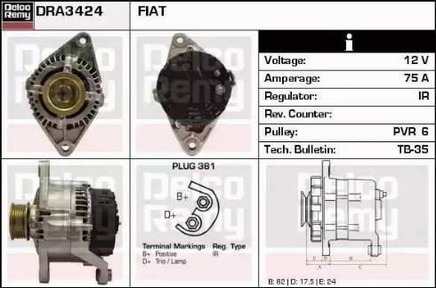 Remy DRA3424 - Alternateur cwaw.fr