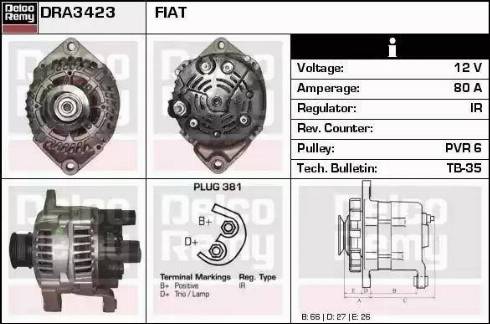 Remy DRA3423 - Alternateur cwaw.fr