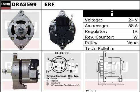 Remy DRA3599 - Alternateur cwaw.fr