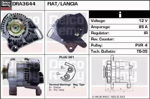 Remy DRA3644 - Alternateur cwaw.fr