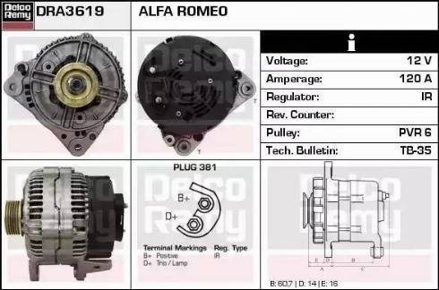 Remy DRA3619 - Alternateur cwaw.fr