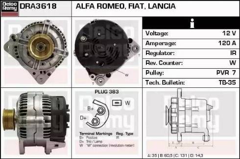 Remy DRA3618 - Alternateur cwaw.fr