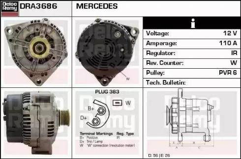 Remy DRA3686 - Alternateur cwaw.fr