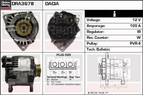 Remy DRA3678 - Alternateur cwaw.fr