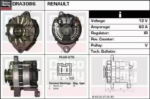 Remy DRA3086 - Alternateur cwaw.fr