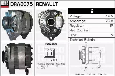 Remy DRA3075 - Alternateur cwaw.fr