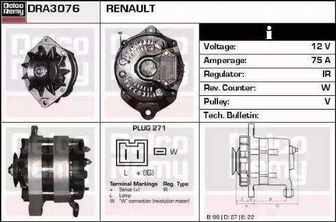 Remy DRA3076 - Alternateur cwaw.fr