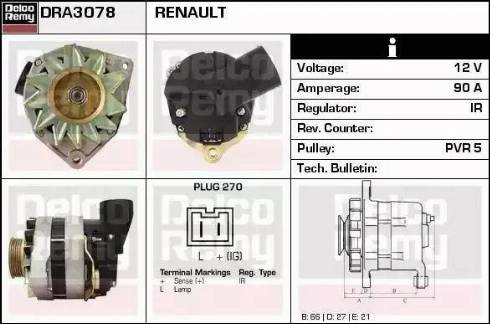 Remy DRA3078 - Alternateur cwaw.fr