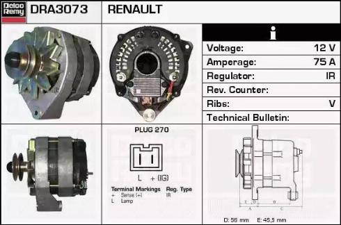 Remy DRA3073 - Alternateur cwaw.fr