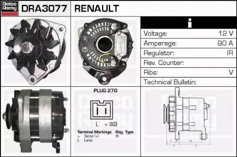 Remy DRA3077 - Alternateur cwaw.fr