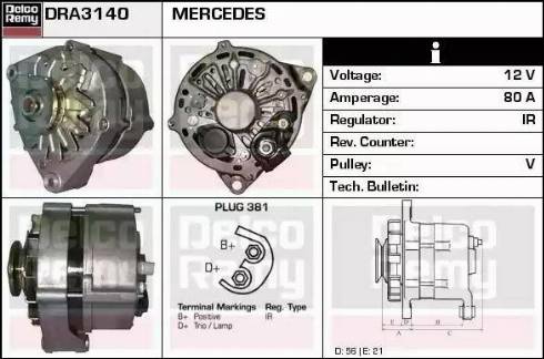 Remy DRA3140 - Alternateur cwaw.fr