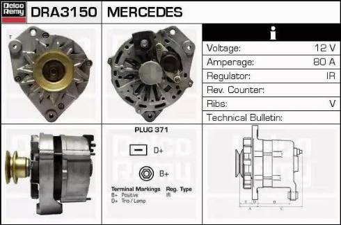 Remy DRA3150 - Alternateur cwaw.fr