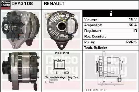 Remy DRA3108 - Alternateur cwaw.fr