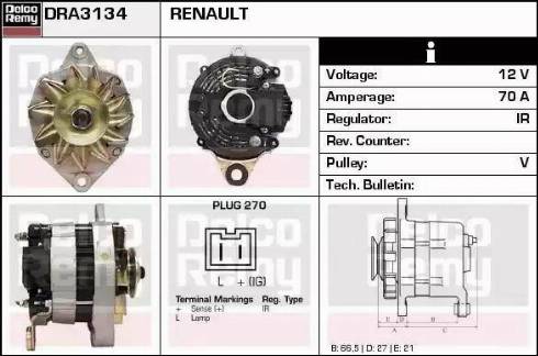 Remy DRA3134 - Alternateur cwaw.fr