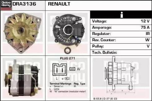 Remy DRA3136 - Alternateur cwaw.fr