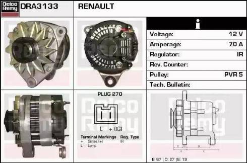 Remy DRA3133 - Alternateur cwaw.fr