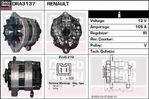 Remy DRA3137 - Alternateur cwaw.fr