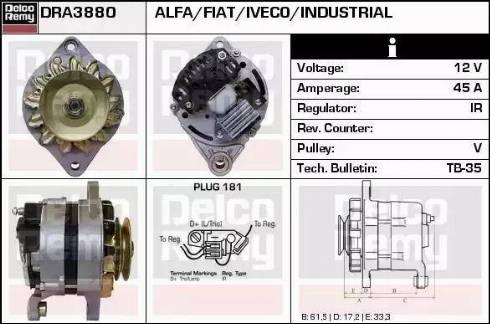 Remy DRA3880 - Alternateur cwaw.fr