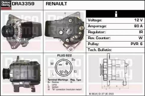 Remy DRA3359 - Alternateur cwaw.fr