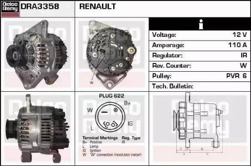 Remy DRA3358 - Alternateur cwaw.fr