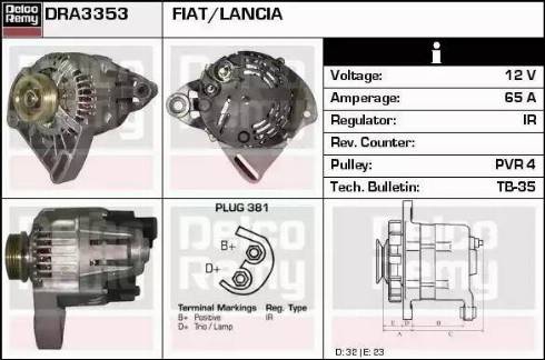 Remy DRA3353 - Alternateur cwaw.fr