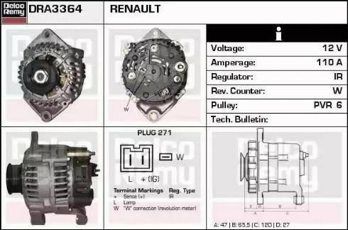 Remy DRA3364 - Alternateur cwaw.fr