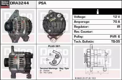 Remy DRA3244 - Alternateur cwaw.fr