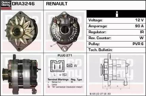 Remy DRA3246 - Alternateur cwaw.fr