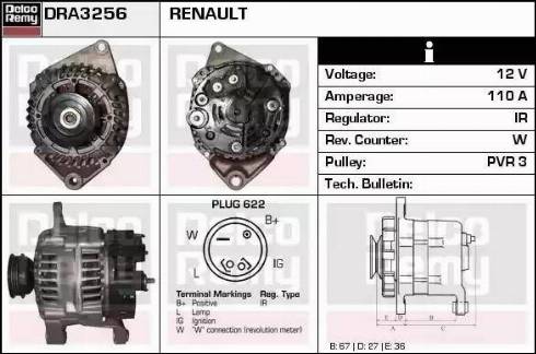 Remy DRA3256 - Alternateur cwaw.fr