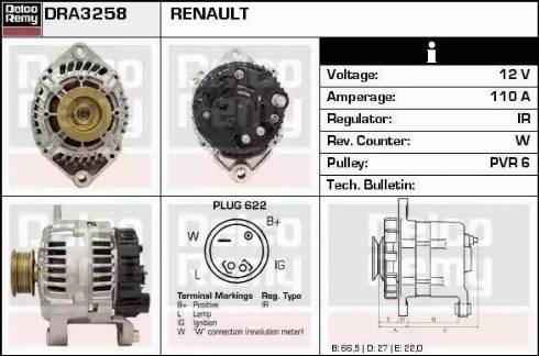 Remy DRA3258 - Alternateur cwaw.fr