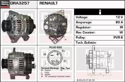 Remy DRA3257 - Alternateur cwaw.fr