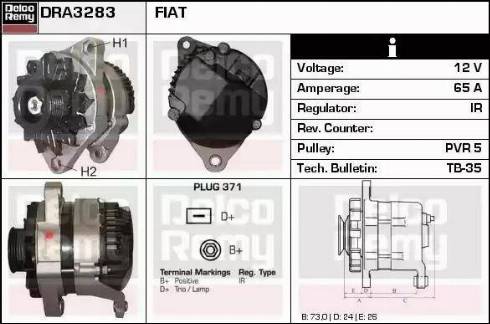 Remy DRA3283 - Alternateur cwaw.fr