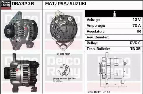 Remy DRA3236 - Alternateur cwaw.fr