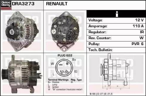 Remy DRA3273 - Alternateur cwaw.fr