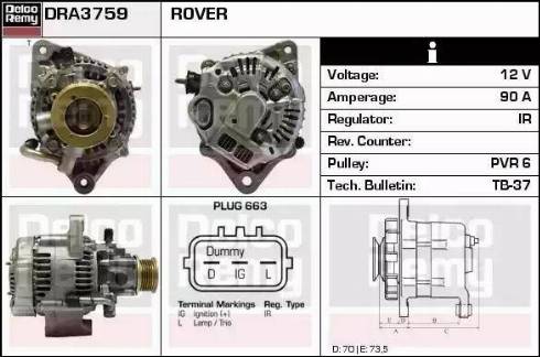 Remy DRA3759 - Alternateur cwaw.fr