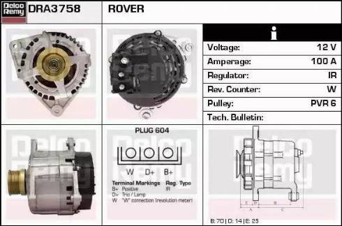 Remy DRA3758 - Alternateur cwaw.fr