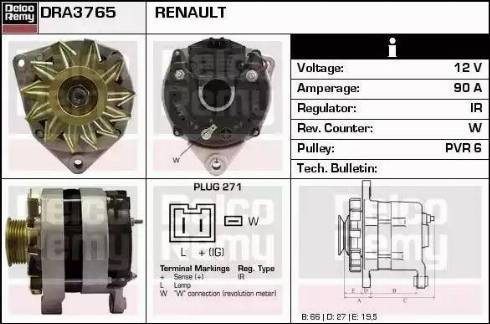 Remy DRA3765 - Alternateur cwaw.fr