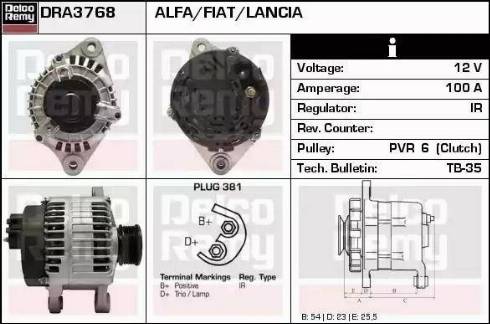 Remy DRA3768 - Alternateur cwaw.fr