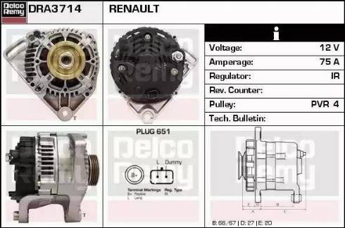 Remy DRA3714 - Alternateur cwaw.fr