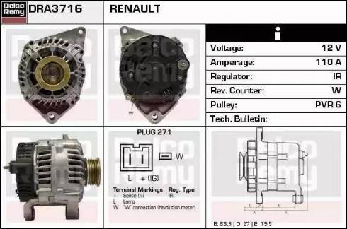 Remy DRA3716 - Alternateur cwaw.fr