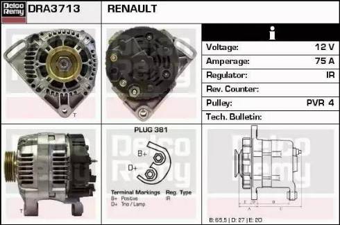 Remy DRA3713 - Alternateur cwaw.fr