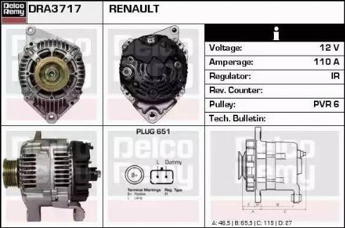 Remy DRA3717 - Alternateur cwaw.fr