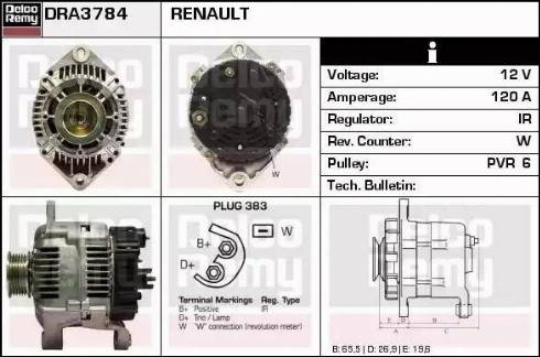 Remy DRA3784 - Alternateur cwaw.fr