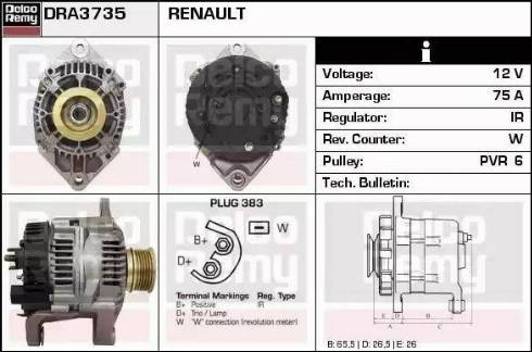 Remy DRA3735 - Alternateur cwaw.fr