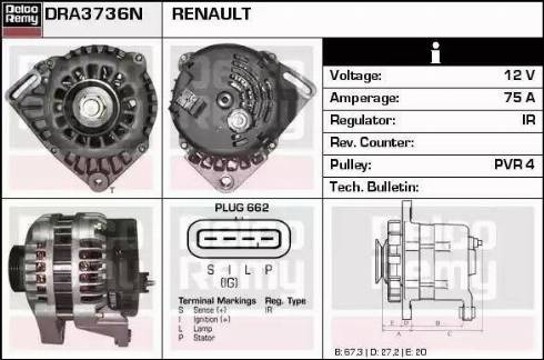 Remy DRA3736N - Alternateur cwaw.fr